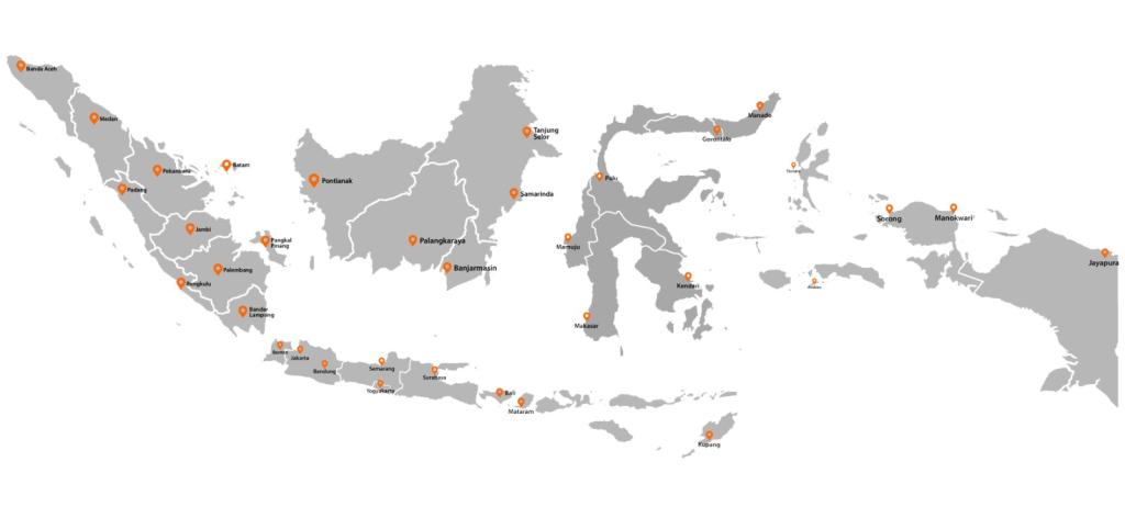 maps of Indonesia